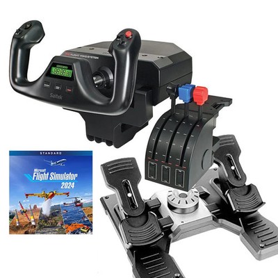 NEW Logitech G Saitek Basic Flight Simulation Bundle w/Microsoft Flight Simulato