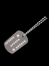 "Effata" Dog Tag Necklace