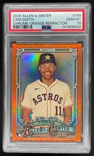 2025 Topps Allen & Ginter Cam Smith PSA 10 Chrome Orange Refractor /25 Astros