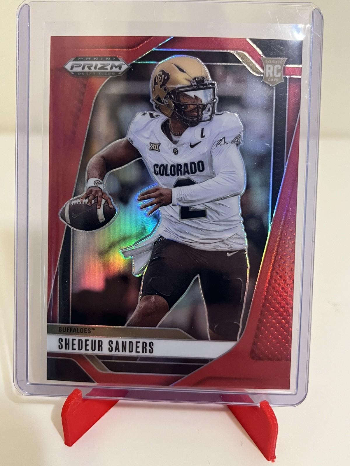 2025 Panini Prizm Draft Picks /399 Shedeur Sanders RC RED PRIZM #19 Colorado