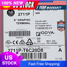 2711P-T6C20D8 PanelView Pl 6 Graphic Terminal 2711P-T6C20D8 US Free Tax