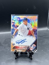 2016 Topps Chrome James Pazos Rookie On Card Auto Autograph Orange Refractor /25