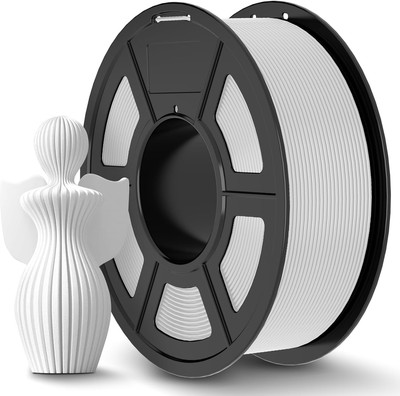 JAYO PLA+ Filament 1.75mm, PLA Plus 3D Printer 1.1KG, 1.1kg White 