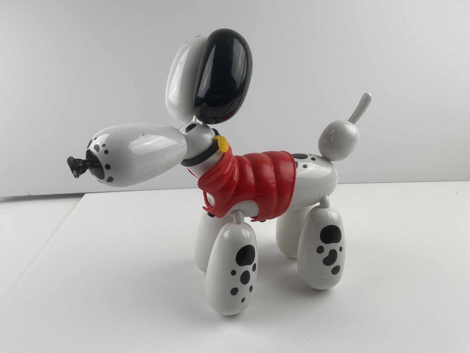 Squeakee Interactive Dalmatian Balloon Dog Red Jacket 11.5 I