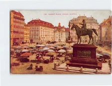 Postcard Market Place Vienna Austria