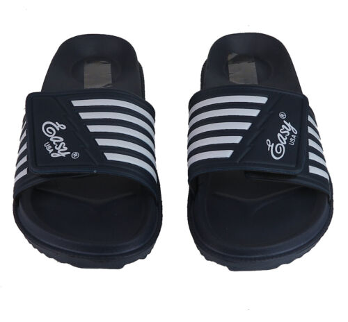 Herren Pantoffeln Hausschuhe Sport Sandalen verstellbarer Haken & Schlaufe Größen 7-13 Neu - Bild 5 von 8