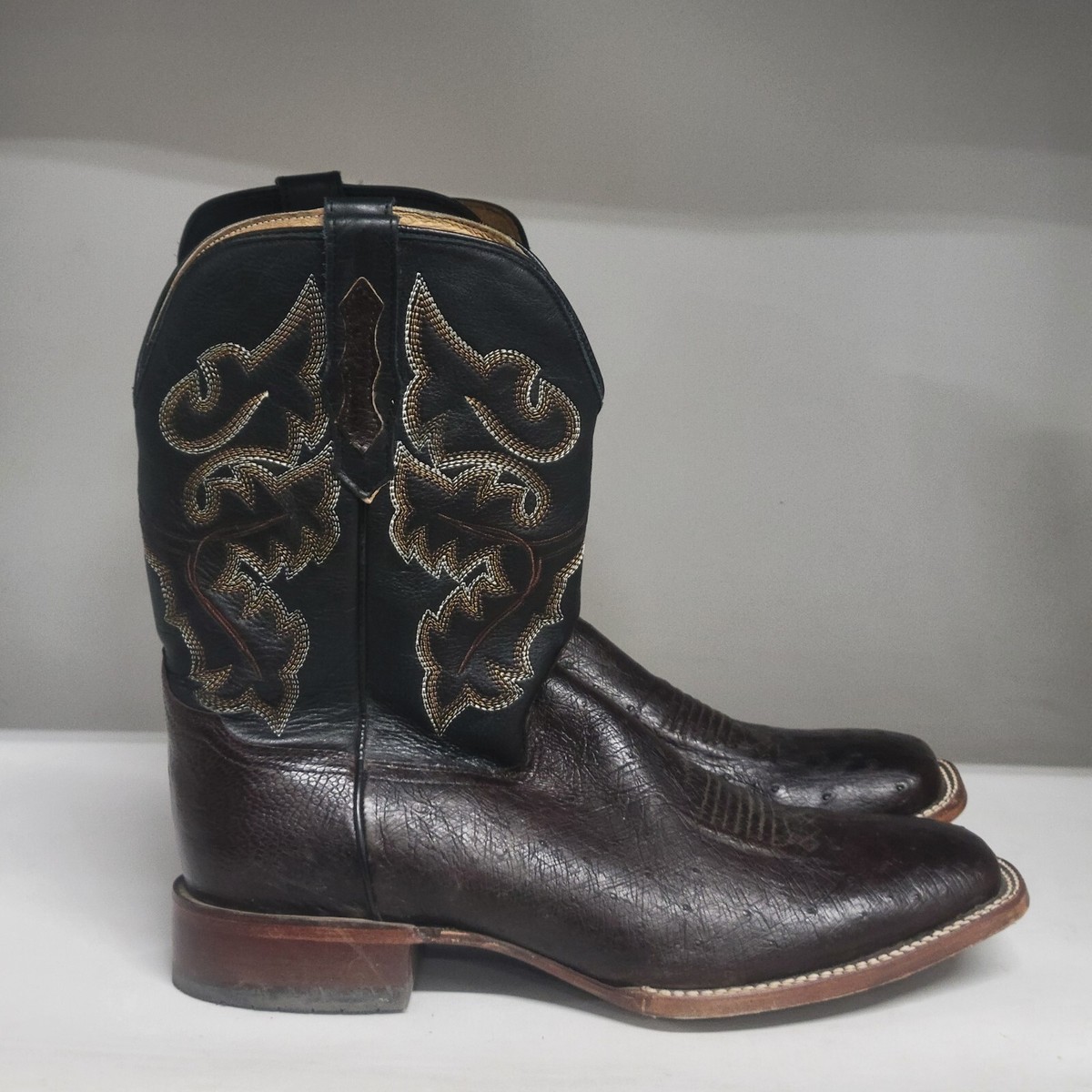 Cody James Exotic Ostrich Western Boot Brown Mens Size 13D | eBay