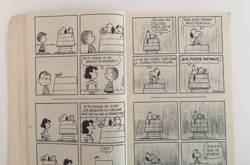 Peanuts Book French Language Te us dans le vent, Charlie Brown Paperback 1972 - Picture 9 of 12