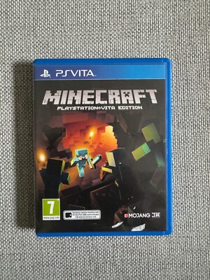 PS VITA MINECRAFT Physical Cart Version Rare REGION FREE (Works On NTSC)