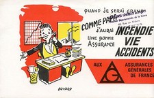 BUVARD PUBLICITAIRE / ASSURANCE AU PHENIX /  INCENDIE VIE ACCIDENT / NEVERS