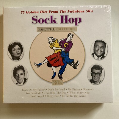 Sock Hop: 75 Hits From The Fabulous 50 s (CD, 2021) New Sealed Free Shipping J