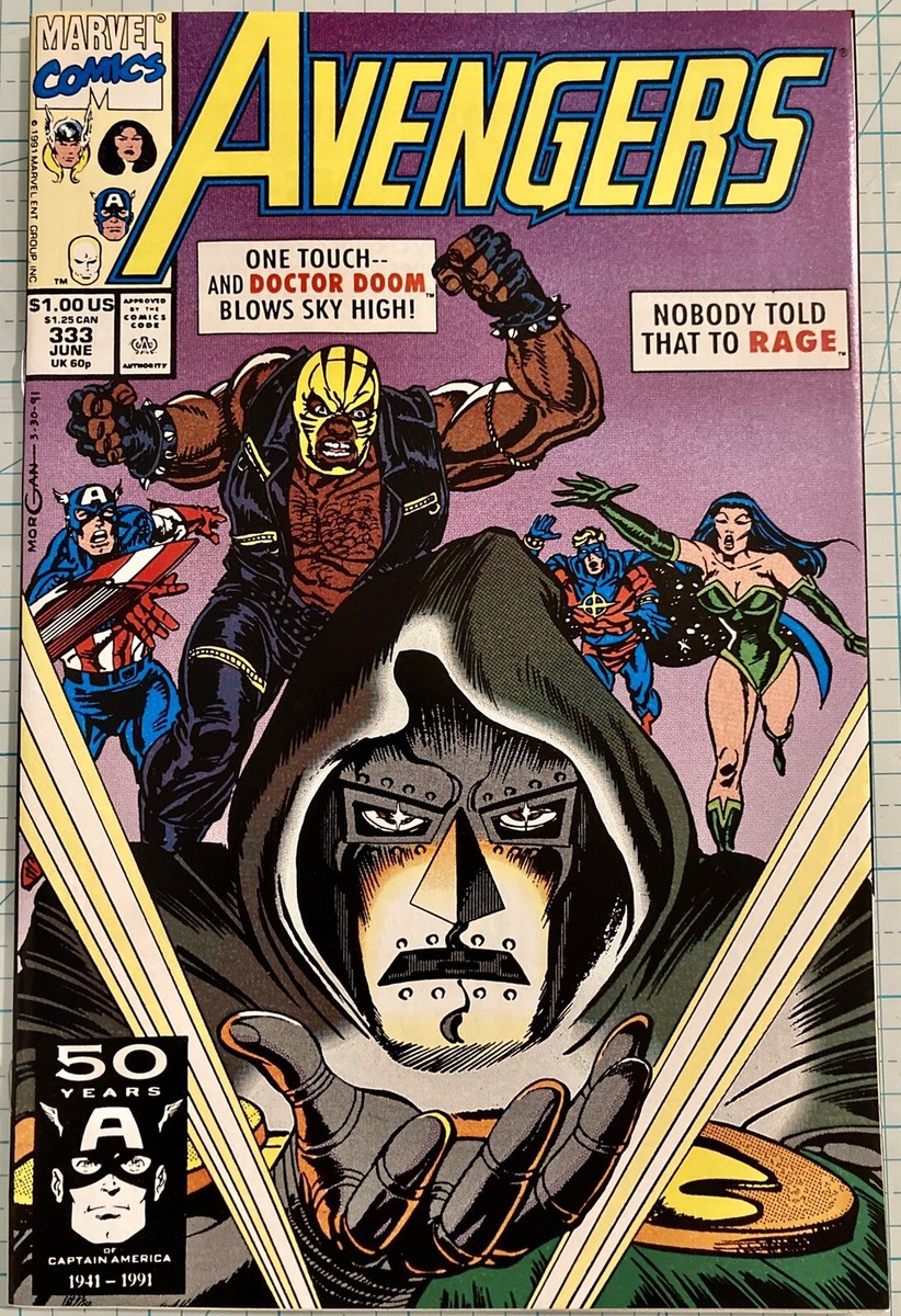 Avengers #333 NM Tom Morgan Cover Doctor Doom 1991 Marvel