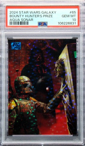 2024 Star Wars Galaxy Bounty Hunters Prize PSA 10 GEM MINT Aqua Sonar Refractor