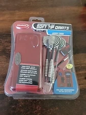 Halex Soft Tip Aluminum Darts Manchester 5.0 18 Grams Set of 3 w/Wood Case