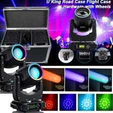 4X 150W LED Beam Moving Head Spotlight DMX 8Prsim 15Gobo w/Flight Case US