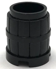 Lego New Black Western Container Barrel 2 x 2 x 2 Castle Piece