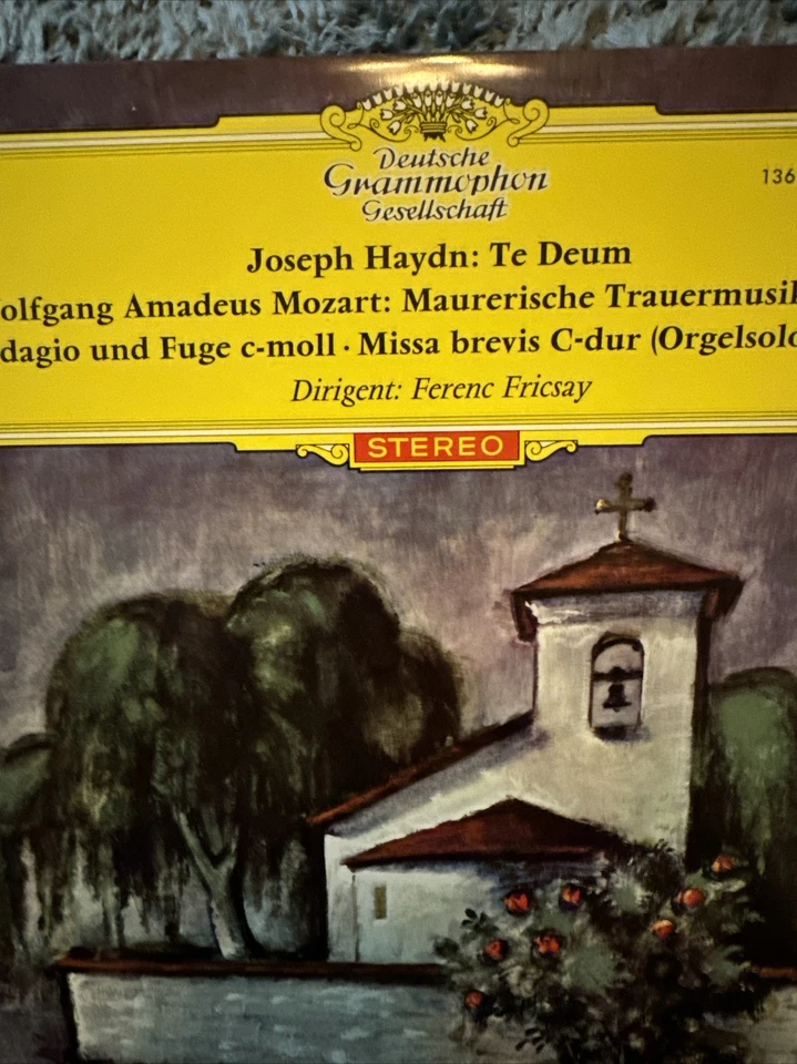 Haydn Te Deum in D maj Mozart Masonic Funeral DGG 136398 SLPEM Tulips RED STEREO - Image 2 of 4