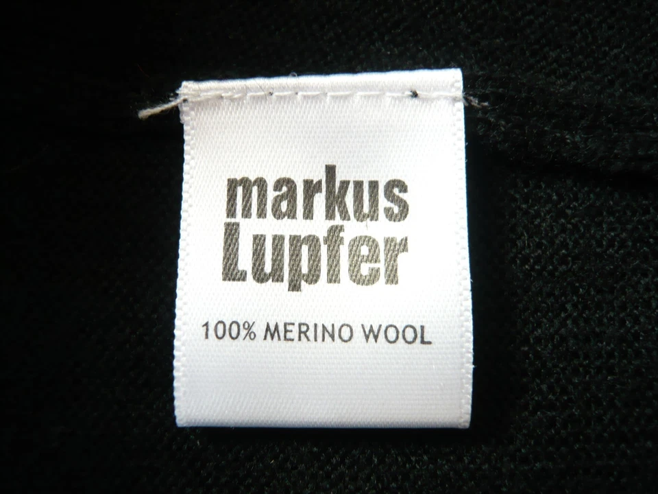 Markus Lupfer NUEVO Negro 100% Lana Merino Vestido con Lentejuelas Estilo ceñido al cuerpo 10/12 Foto 4 de 4