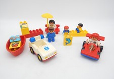 Lego Duplo Bundle Car Racer Figures Sled Boat