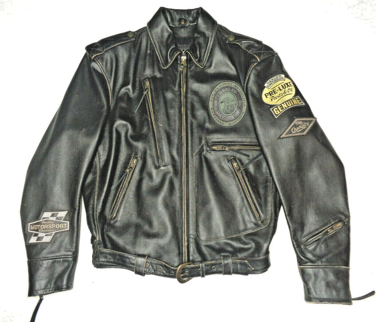 HARLEY DAVIDSON DISTRESSED LEATHER MOTORCRUISE JACKET MEDIUM HARLEY DAVIDSON DISTRESSED LEATHER MOTORCRUISE JACKET MEDIUM