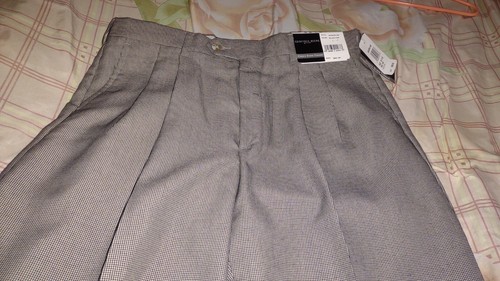 PANTALONE UOMO GEOFFREY BEE W 34 L32 COLORE NERO/ABBRONZATURA CLASSICO ABITO PANTALONE - Foto 8 di 9