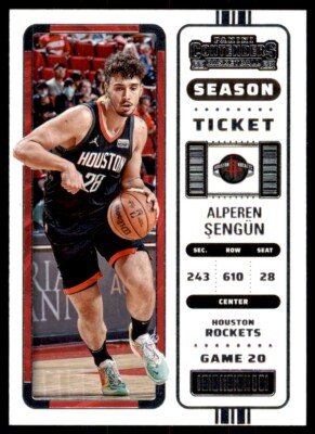 2022-23 Panini Contenders #91 Alperen Sengun Season Ticket Retail 