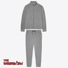 Fila Men's Velour Sweatsuit Tracksuit Gray Velvet Set Size M L XL NWT