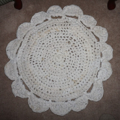 ''Sweat Equity'' Hand Crocheted Cotton T-Shirt Carpet