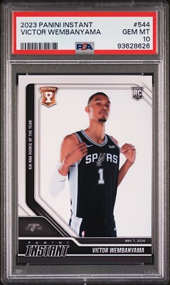 その他 2023 PANINI INSTANT WEMBANYAMA PSA10 Victor Wembanyama 2023-24 Panini Instant Rookie of the Year #544