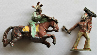 Figurine Aluminium REXALU - Thème Indien (Indian) - Fabriquée En France - RARE