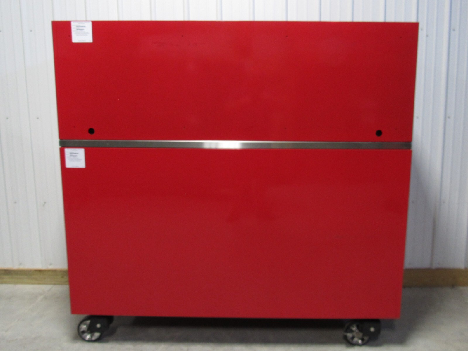 Snap On Candy Apple Red KTL1023 Toolbox, Stainless Steel Top & KRL1072
