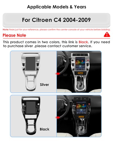 9,7" CarPlay Android 13 Radio Für Citroen C4 I 04-10 mit GPS Navi RDS WIFI 2+32G - Bild 6 von 21