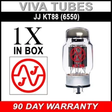 New JJ Electronic KT88 (ST Shape) Vacuum Tube Plate Current Tested