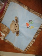 Carter's Just One You I Love Hugs Monkey Lovey Security Blanket Rattle 15"