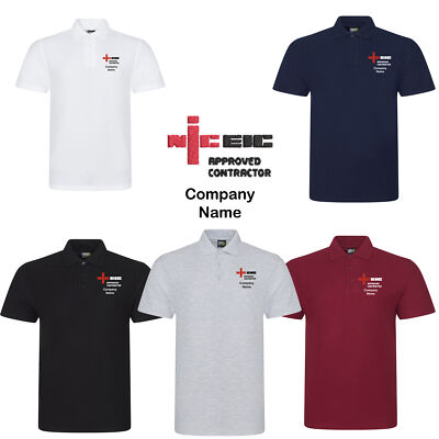 NICEIC klassisches Premium Poloshirt bestickt personalisierte Arbeitskleidung individuell anpassen