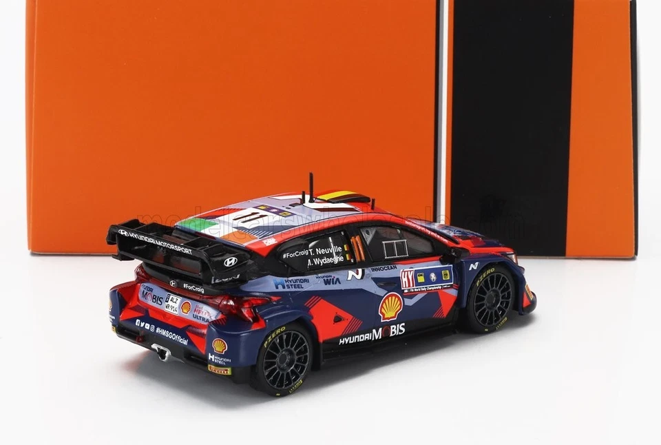 Modellino Auto Scala 1:43 Ixo Model Hyundai I20 WRC Rally Central Europe 2023 - Immagine 3 di 3