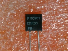 2 PCS VISHAY DALE RNC90Y SERIES METAL FOIL RESISTOR RNC90Y121R00FR  "US SELLER"