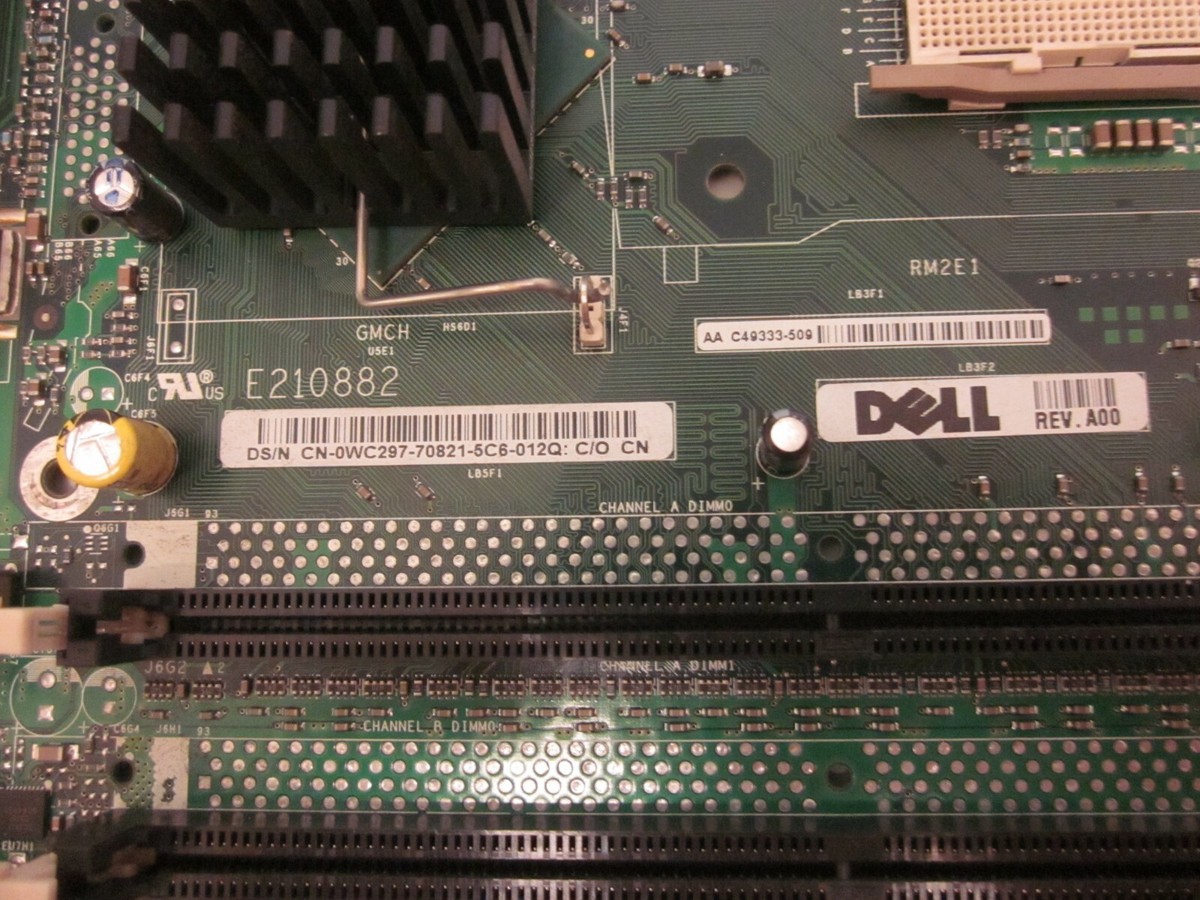 Carte Mère Dell Socket 478 - Modèle CN-0WC297-70821 - Occasion Testée OK
