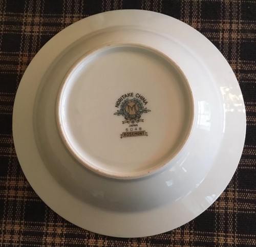 Juego de 6 tazones de postre Noritake Rosemont. Excelente estado - Imagen 4 de 5