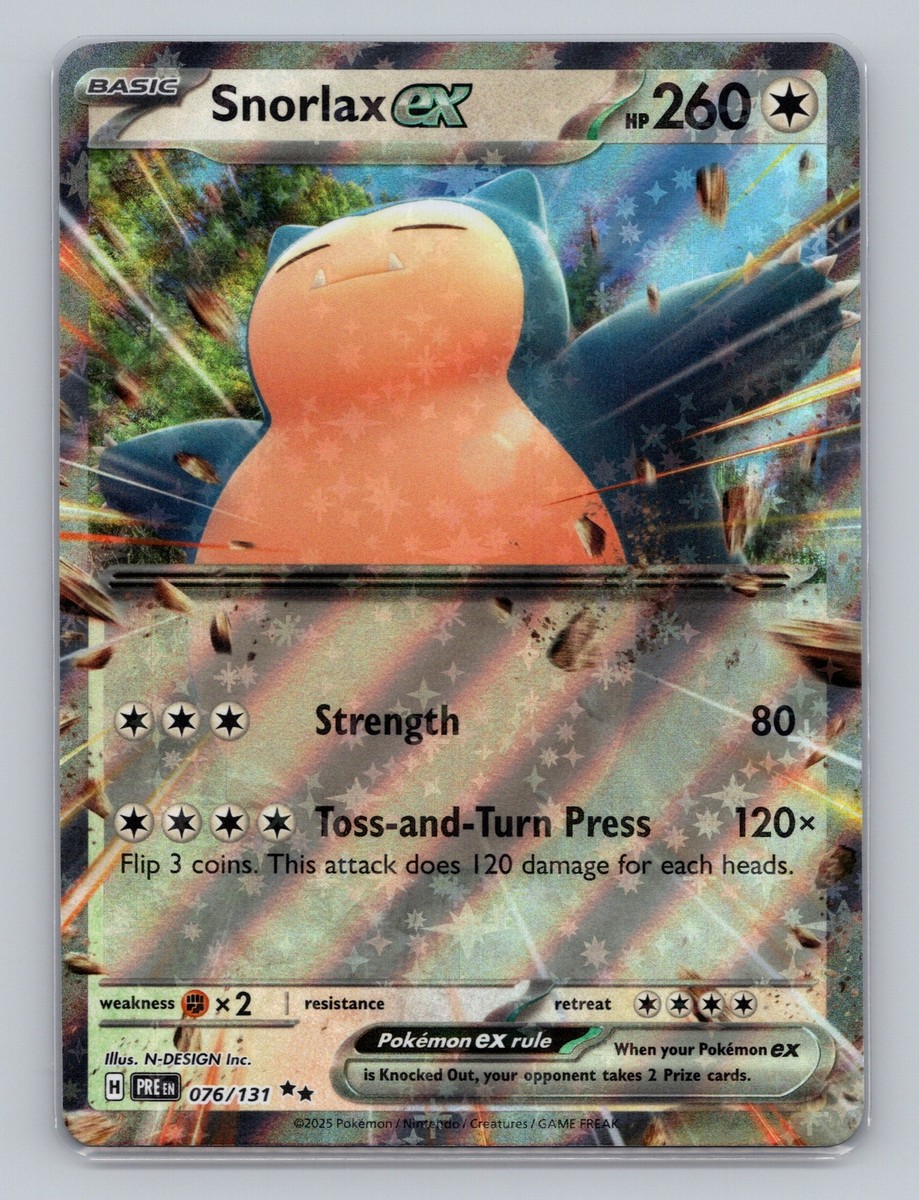 Snorlax ex #076/131 Prismatic Evolutions Pokémon Scarlet