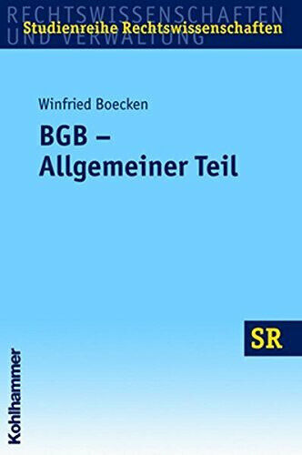 BGB - Allgemeiner Teil Boecken, Winfried Buch - Boecken, Winfried