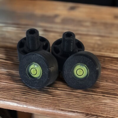 4 x Matrix Wasserwaageneinsätze für 30 mm Gewinde Beinkappen STAHLGEWINDE
