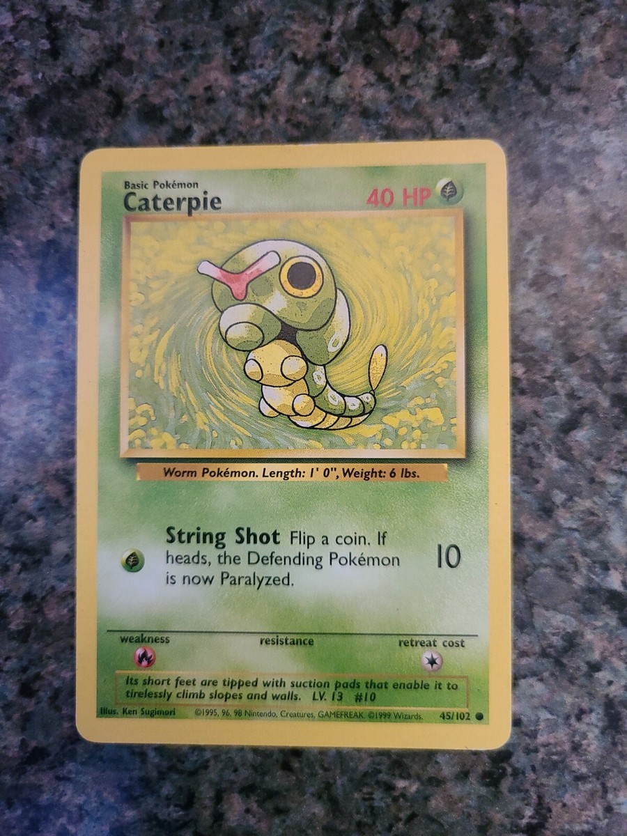 CATERPIE - Base Set - 45/102 - Common - Pokemon Card