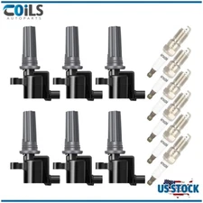 Ignition Coils & Iridium Spark Plugs Kit Fit For Jaguar S-Type V6 3.0L 2000-2002