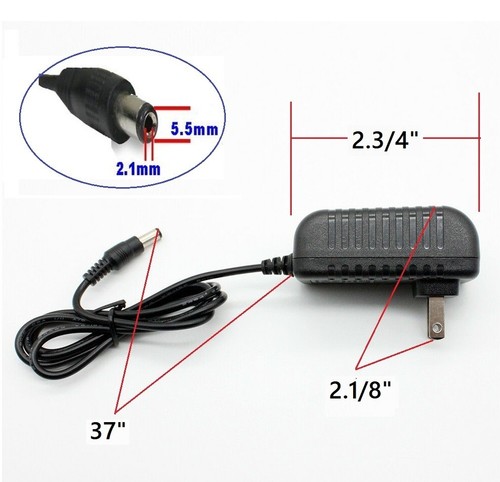 12V 1.5A AC/DC Power Supply Adapter for Home Electronics with 5.5x2.1mm Plug - Picture 3 of 6