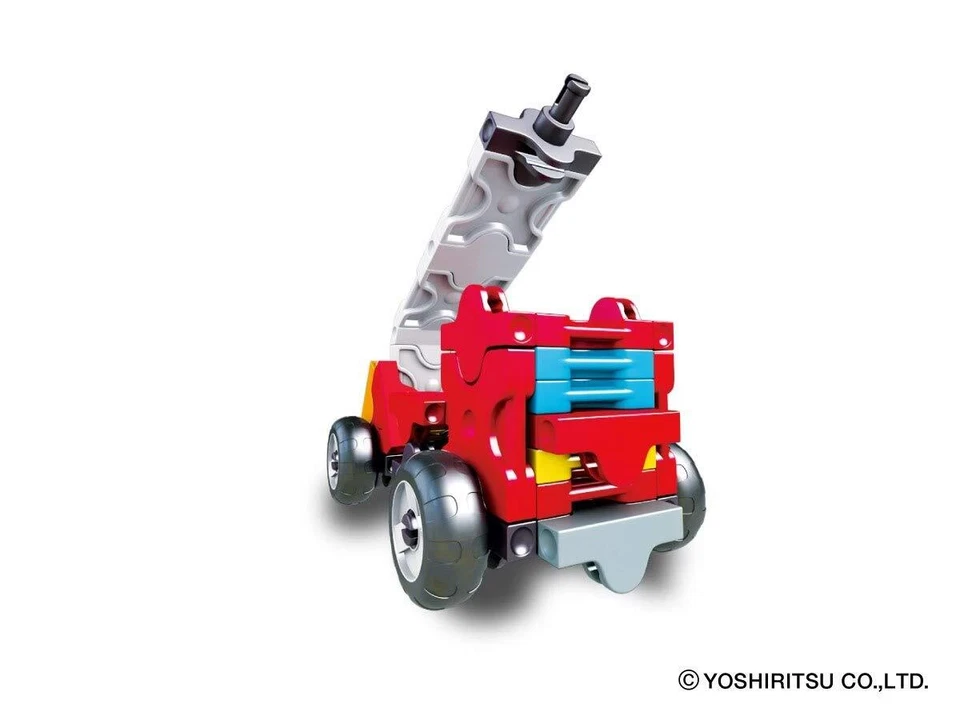 Yoshiritsu LaQ Hamacron Constructor Miniature Fire Truck ‎L005427 47 pieces NEW - Image 3 of 3