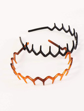 Plastic Headbands Alicebands Grip Teeth Spiky Hair Accessoriz Girls Ladies brown