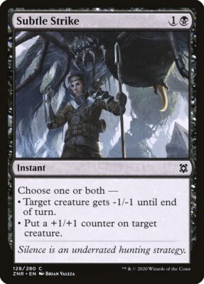 Magic the Gathering (mtg): ZNR: Subtle Strike - Foil