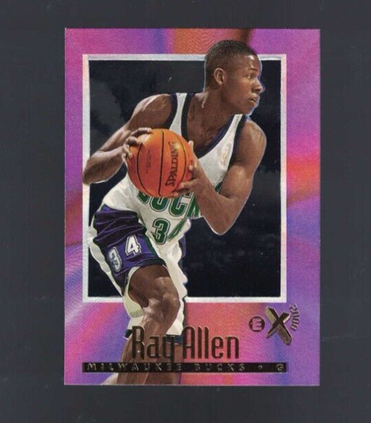 1996-97 Skybox EX2000 Ray Allen Rookie Card RC #37 Bucks (F)