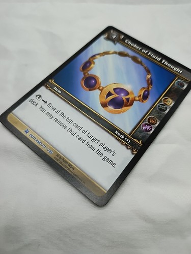 Choker Of Fluid Thought Wow TCG Fires Of Outland Rare 211/246 - Picture 4 of 10